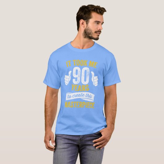 T-shirt Funny 90 Years Old Joke 90th Birthday Gag Pride bo (Devant entier)