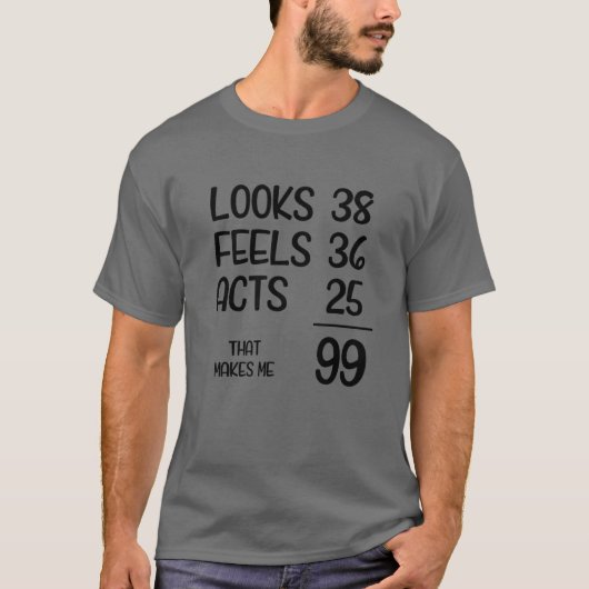 T-shirt Funny 99E Anniversaire 99 Ans Né En 1923 (Devant)