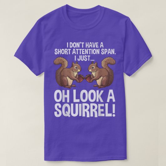 T-shirt Funny ADHD Squirrel Design For Men Women Chipmunk  (Design devant)