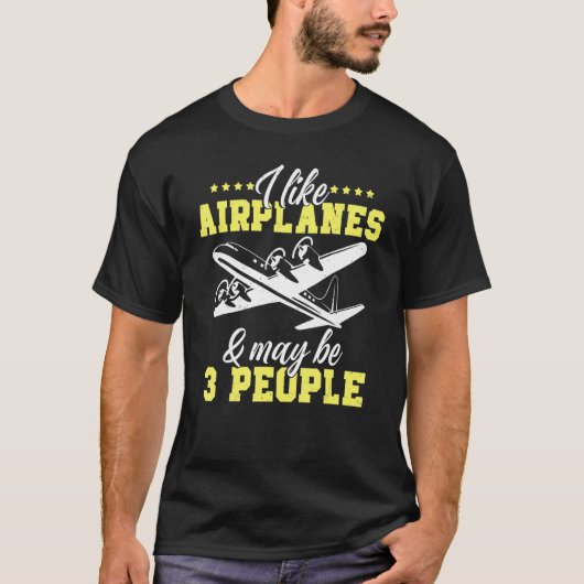 T-shirt Funny Airplane Design For Men Women Aviation Aviat (Devant)