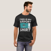 T-shirt Funny Airport Boarding Pass, Funny Traveling (Devant entier)