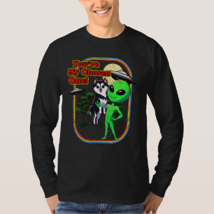 T-shirt Funny Alaskan Klee Kai Alien Vous êtes choisi un O