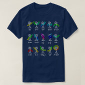 T-shirt Funny Algebra Dance Fonction Math enseignant Geek  (Design devant)