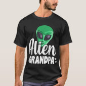 T-shirt Funny Alien Grandpa Design (Devant)