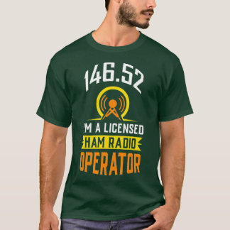 T-shirt Funny Amateur Radio Licence Opérateur T Chemise