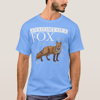 T-shirt Funny Anatomy Of A Fo, Cute Funny Animal Lover, Fu