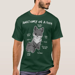 T-shirt Funny Anatomy Of A Fo, Cute Funny Animal Lover, Fu
