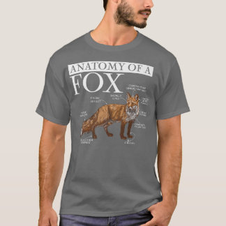 T-shirt Funny Anatomy Of A Fo, Cute Funny Animal Lover, Fu