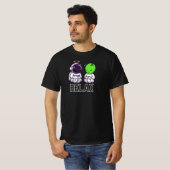 T-shirt Funny And Cute Relax Alien And Astronaut (Devant entier)