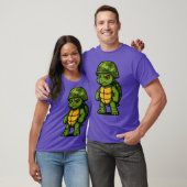 T-shirt Funny Angry Armyurtle Soldier retro (Unisexe)