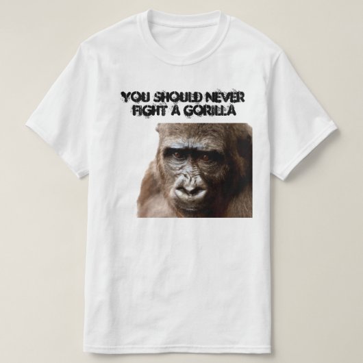 T-shirt Funny Angry Macho Gorilla Humoristique Monkey T-Sh (Design devant)