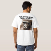 T-shirt Funny Angry Macho Gorilla Humoristique Monkey T-Sh (Dos entier)