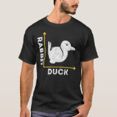 T-shirt Funny Animal Lover Gift Optical Illusion Duck Or R (Devant)