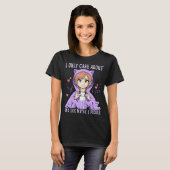 T-shirt Funny Anime Gamer Girl Design (Devant entier)