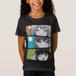 T-Shirt Funny Anime Girl Japonaise esthétique Kawaii Otaku