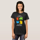 T-shirt Funny April Autism Awareness Ribbon Puzzle Autisti (Devant entier)