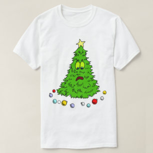 T-shirt Funny Arbre De Noël Perdu Ses Boules