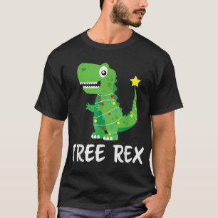 T-shirt Funny Arbre Rex Noël XMES Pajamas Garçons Dinosau