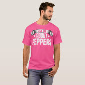 T-shirt Funny Ask Me About Peppers Peppers Lover (Devant entier)