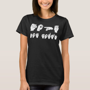 T-shirt Funny ASL Langue des Signes Américaine