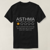 T-shirt Funny Asthma Sensibilisation Un Étoile Classement  (Design devant)