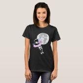 T-shirt Funny Astronaut Moon Unicorn and Space Themed Desi (Devant entier)
