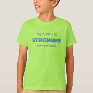 T-shirt Funny AUNTIE FORTE bleu
