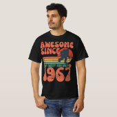 T-shirt Funny Awesome Sasquatch Retro Sunset Anniversaire  (Devant entier)