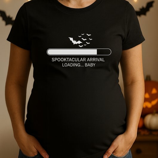 T-shirt Funny Baby Chargement Progrès Halloween Maternité