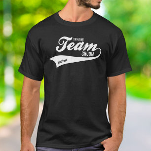 T-shirt Funny Bachelor Team Groom Boire Logo sportif