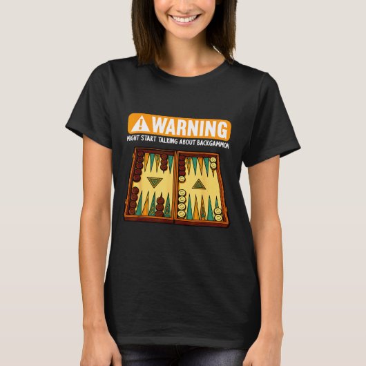 T-shirt Funny Backgammon  (Devant)