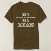 T-shirt Funny Badass Comptable principal (Design devant)