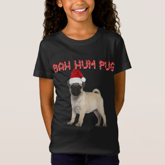 T-Shirt Funny Bah Hum Carlin Chien Noël Cadeau de Noël Pèr (Devant)
