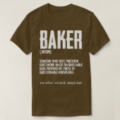 T-shirt Funny Baker Definition Baking for Pastry Chef Brea (Design devant)