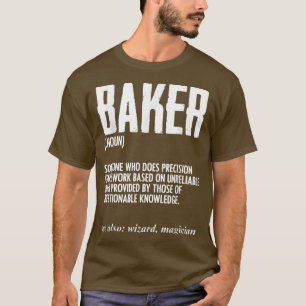 T-shirt Funny Baker Definition Baking for Pastry Chef Brea