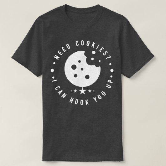 T-shirt Funny Baking Cookies citation, Cuisine Cool Bac à (Design devant)