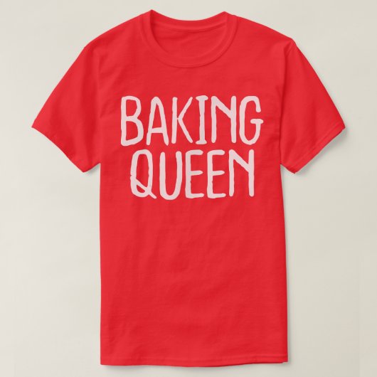 T-shirt Funny Baking Queen (Design devant)