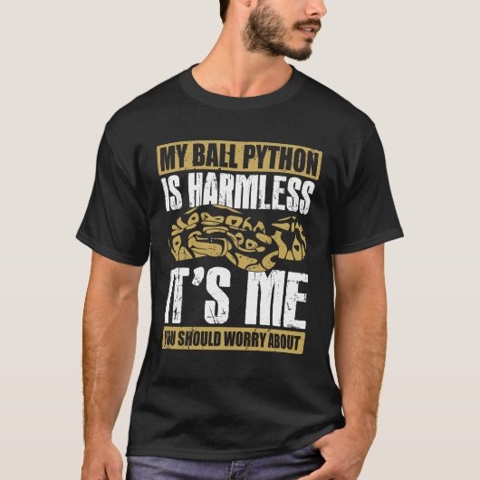 T-shirt Funny Ball Python Snake Propriétaire Cadeau (Devant)