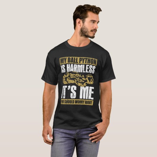 T-shirt Funny Ball Python Snake Propriétaire Cadeau (Devant entier)