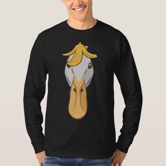 T-shirt Funny Banana Canard Funny Anthropomorphique oiseau (Devant)