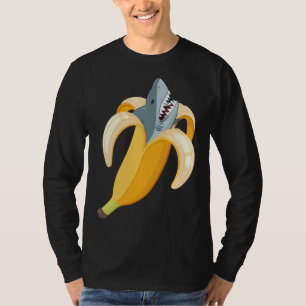 T-shirt Funny Banana Shark Bananas Fruit Amoureux des anim