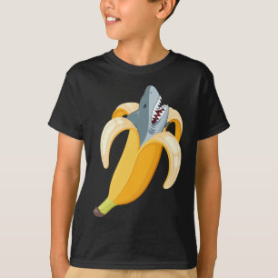 T-shirt Funny Banana Shark Bananas Fruit Amoureux des anim
