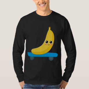 T-shirt Funny Banana Skateboard Skaters Cadeau Femme Homme