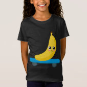 T-Shirt Funny Banana Skateboard Skaters Cadeau Femme Homme (Devant)