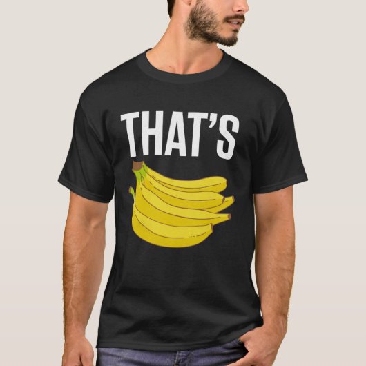 T-shirt Funny bananas shirt THAT'S BANANAS (Devant)