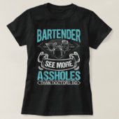 T-shirt Funny Bartending Barkeeper J'Ai Tiré Les Gens Witr (Design devant)