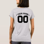T-shirt Funny Baseball Maman Bruh avec nom et numéro d'équ (Dos)