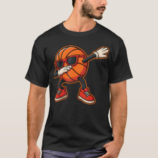 T-shirt Funny Basketball Art For Men Dabbing Basketball Su