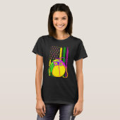 T-shirt Funny Basketball Jester Casquette Mardi Gras Festi (Devant entier)
