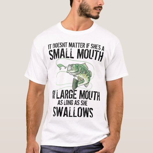 T-shirt Funny Bass Fishing (Devant)